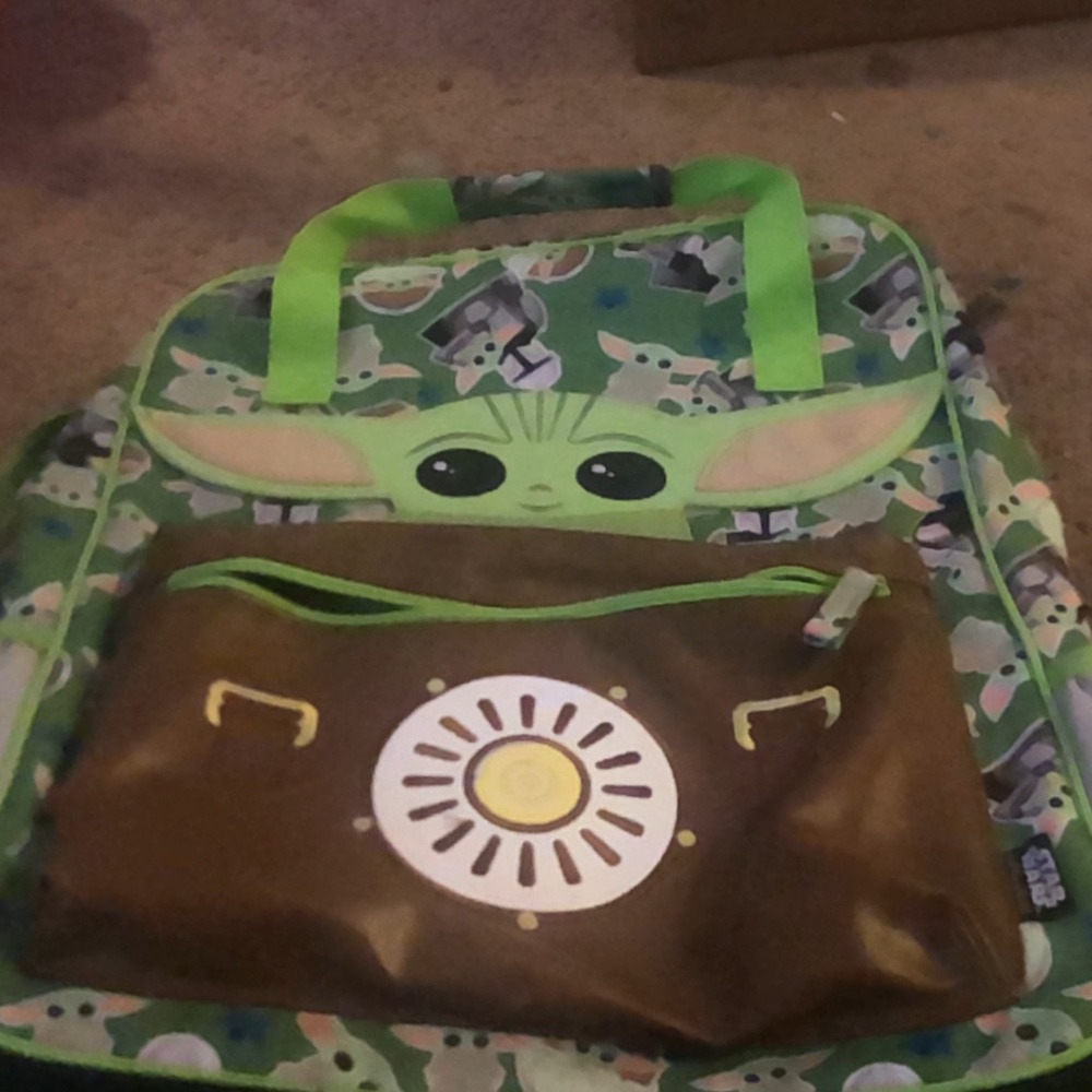 Baby yoda backpack